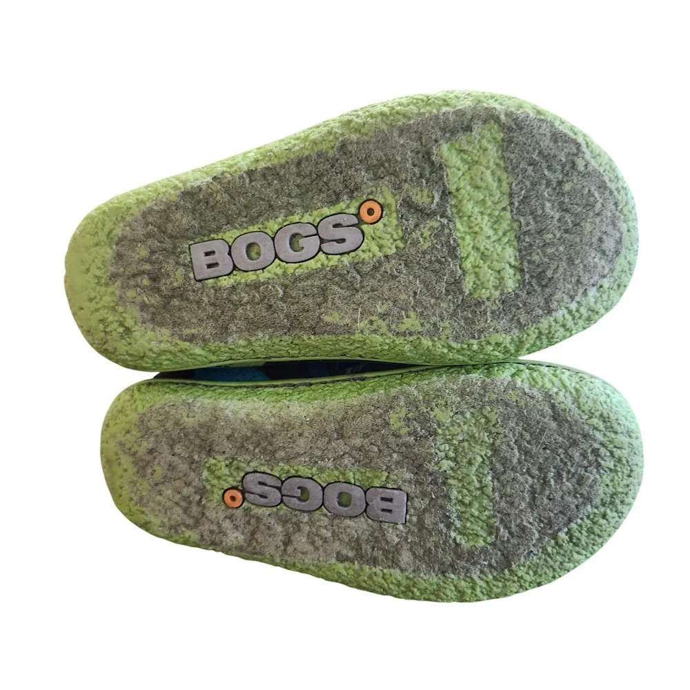 Bogs Baby Bogs Dino Boots Infants 7 Blue Dinosaur Waterproof Insulated